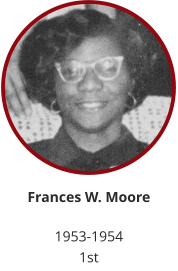 Soror Moore served as the first chapter president.  Under her leadership, the first Jabberwock was held and 4 women were initiated in 1954.