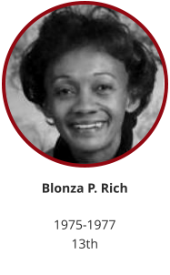 Soror Rich's administration included the initiation of 4 new members, the 1977 Jabberwock, and the implementation of financial aid workshops.